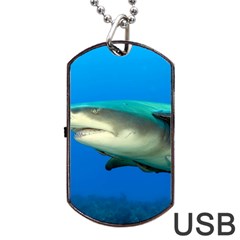 Lemon Shark Dog Tag Usb Flash (one Side) by trendistuff