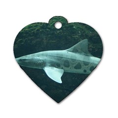 Leopard Shark Dog Tag Heart (one Side)