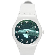 LEOPARD SHARK Round Plastic Sport Watch (M)