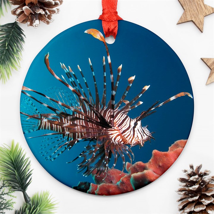 LIONFISH 1 Round Ornament (Two Sides)