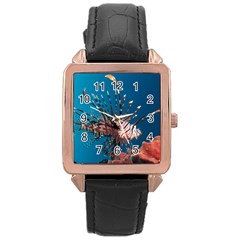 Lionfish 1 Rose Gold Leather Watch  by trendistuff