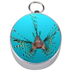 Lionfish 2 Silver Compasses by trendistuff