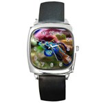 MANDARINFISH 1 Square Metal Watch Front