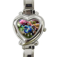 Mandarinfish 1 Heart Italian Charm Watch by trendistuff