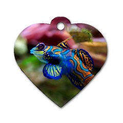 Mandarinfish 1 Dog Tag Heart (two Sides) by trendistuff