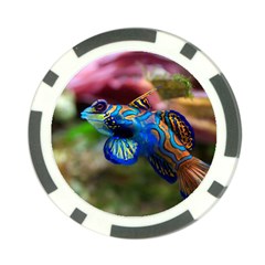 Mandarinfish 1 Poker Chip Card Guard by trendistuff