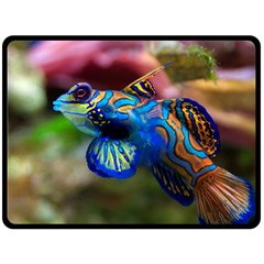 Mandarinfish 1 Fleece Blanket (large)  by trendistuff