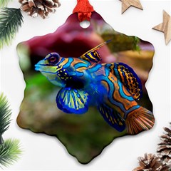 Mandarinfish 1 Snowflake Ornament (two Sides) by trendistuff