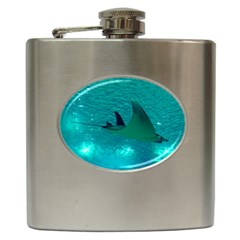 Manta Ray 1 Hip Flask (6 Oz) by trendistuff