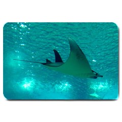 Manta Ray 1 Large Doormat  by trendistuff