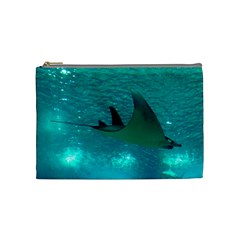 Manta Ray 1 Cosmetic Bag (medium)  by trendistuff