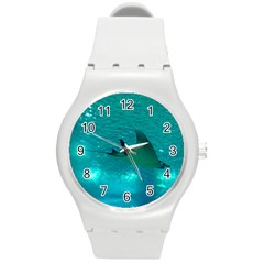 Manta Ray 1 Round Plastic Sport Watch (m) by trendistuff