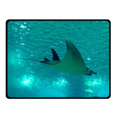 Manta Ray 1 Double Sided Fleece Blanket (small)  by trendistuff