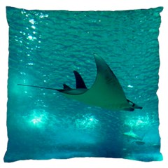 Manta Ray 1 Standard Flano Cushion Case (one Side) by trendistuff