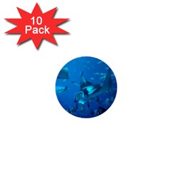 Manta Ray 2 1  Mini Buttons (10 Pack)  by trendistuff