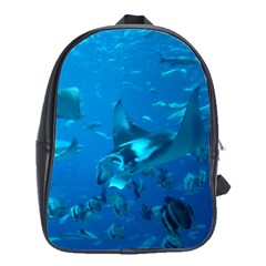 Manta Ray 2 School Bag (large) by trendistuff