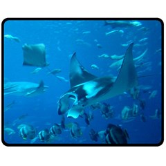 Manta Ray 2 Fleece Blanket (medium)  by trendistuff