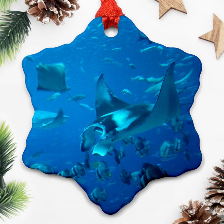 MANTA RAY 2 Ornament (Snowflake)