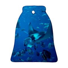 Manta Ray 2 Bell Ornament (two Sides) by trendistuff