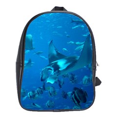 Manta Ray 2 School Bag (xl) by trendistuff