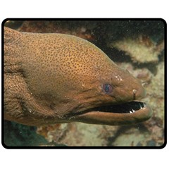 Moray Eel 1 Double Sided Fleece Blanket (medium)  by trendistuff