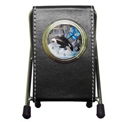 Orca 1 Pen Holder Desk Clocks by trendistuff