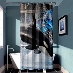 Orca 1 Shower Curtain 36  X 72  (stall)  by trendistuff