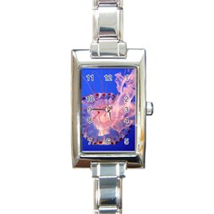 Purple Jellyfish Rectangle Italian Charm Watch by trendistuff