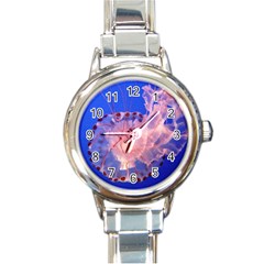 Purple Jellyfish Round Italian Charm Watch by trendistuff