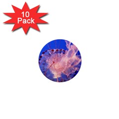 Purple Jellyfish 1  Mini Buttons (10 Pack)  by trendistuff