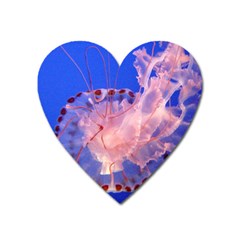 Purple Jellyfish Heart Magnet by trendistuff