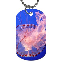 Purple Jellyfish Dog Tag (two Sides) by trendistuff