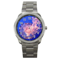 Purple Jellyfish Sport Metal Watch by trendistuff