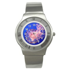 Purple Jellyfish Stainless Steel Watch by trendistuff