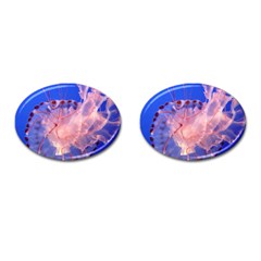 Purple Jellyfish Cufflinks (oval) by trendistuff