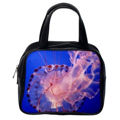 Purple Jellyfish Classic Handbags (one Side) by trendistuff