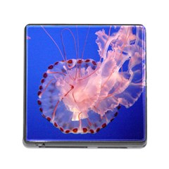 Purple Jellyfish Memory Card Reader (square) by trendistuff