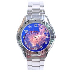 Purple Jellyfish Stainless Steel Analogue Watch by trendistuff