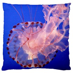 Purple Jellyfish Large Cushion Case (two Sides) by trendistuff