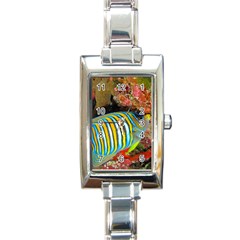 Regal Angelfish Rectangle Italian Charm Watch by trendistuff