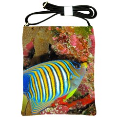 Regal Angelfish Shoulder Sling Bags by trendistuff