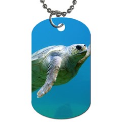 Sea Turtle 2 Dog Tag (one Side) by trendistuff