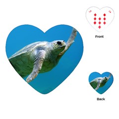 Sea Turtle 2 Playing Cards (heart) 