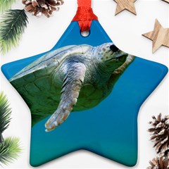 Sea Turtle 2 Star Ornament (two Sides) by trendistuff