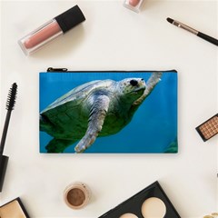 Sea Turtle 2 Cosmetic Bag (small)  by trendistuff