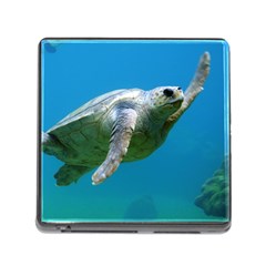 Sea Turtle 2 Memory Card Reader (square) by trendistuff