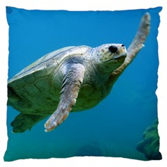 Sea Turtle 2 Large Cushion Case (two Sides) by trendistuff