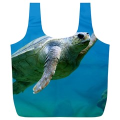 Sea Turtle 2 Full Print Recycle Bags (l)  by trendistuff