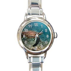 Sea Turtle 3 Round Italian Charm Watch by trendistuff