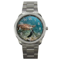 Sea Turtle 3 Sport Metal Watch by trendistuff